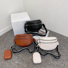 Chic Elegance: Women's Simple Shoulder Messenger Bag Black