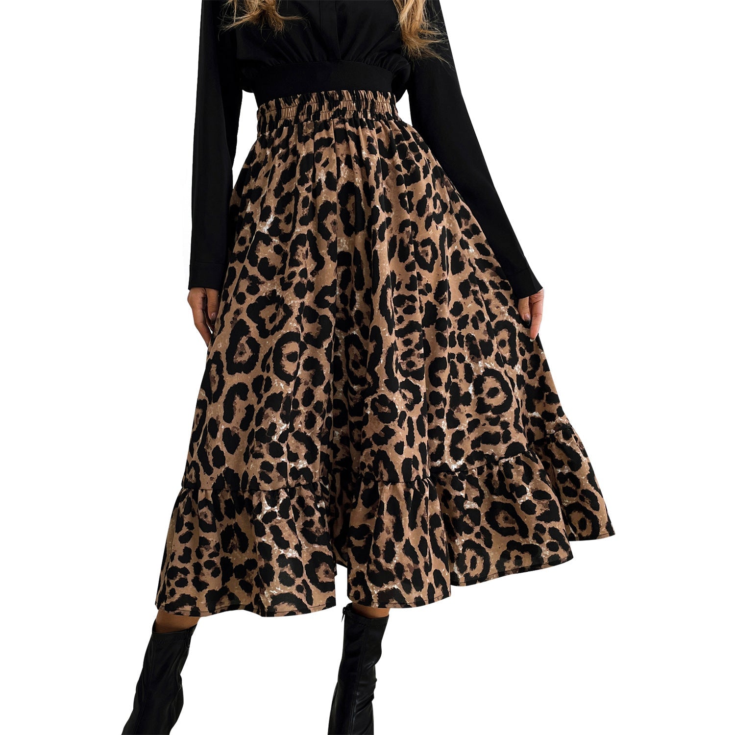 Chic Leopard Print Slim Skirt: Elevate Your Elegance Leopard