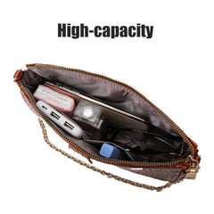 Chic PU Leather Clutch: Three - Piece Crossbody Bag Set Black