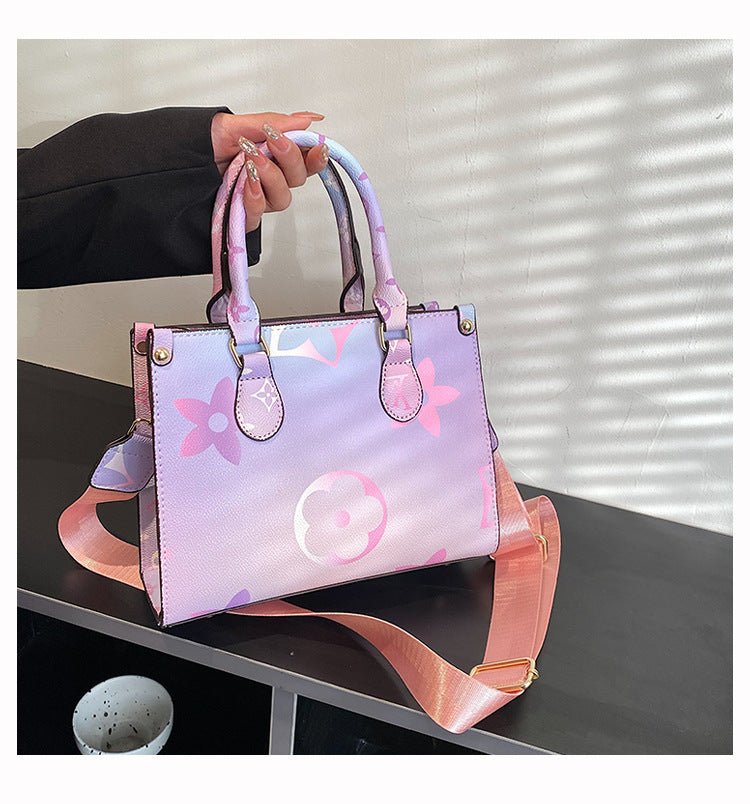 Chic Visionary Bag with Spacious Capacity - Trendy Presbyopic Handbag Purple