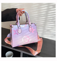 Chic Visionary Bag with Spacious Capacity - Trendy Presbyopic Handbag Purple