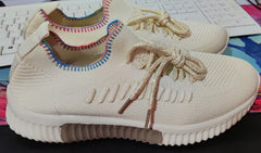 Cloud - Like Comfort Mesh Breathable Women's Casual Shoes Sneakers Beige