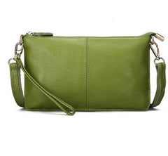 Cowhide Clutch Bag – Dinner & Leisure for Ladies green