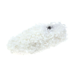 Cozy Slip - Ons Lamb Curly Pumps Women's Flat Bottom for Women Black