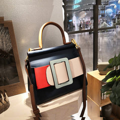 Cream cake tote bag handbag women Blue