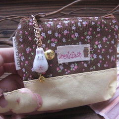 Cute Creative Personalized Cartoon Ladies Short Wallet Khaki