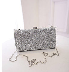 Diamond - Encrusted Elegant Clutch Bag for Party Events A Gold