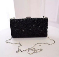 Diamond - Encrusted Elegant Clutch Bag for Party Events A Gold