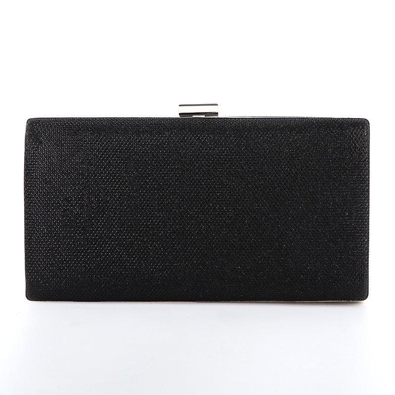 Diamond - Encrusted Elegant Clutch Bag for Party Events A Black