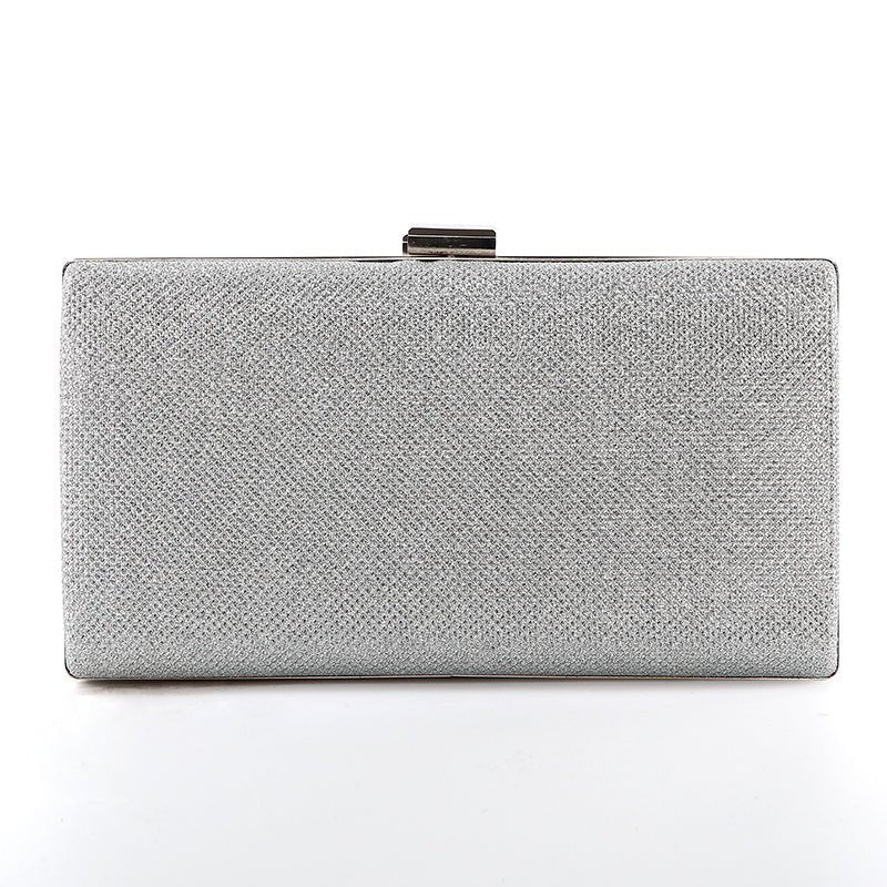 Diamond - Encrusted Elegant Clutch Bag for Party Events A Silver