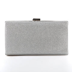 Diamond - Encrusted Elegant Clutch Bag for Party Events A Silver