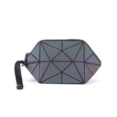 Discolored irregular semicircular cosmetic bag Rectangle