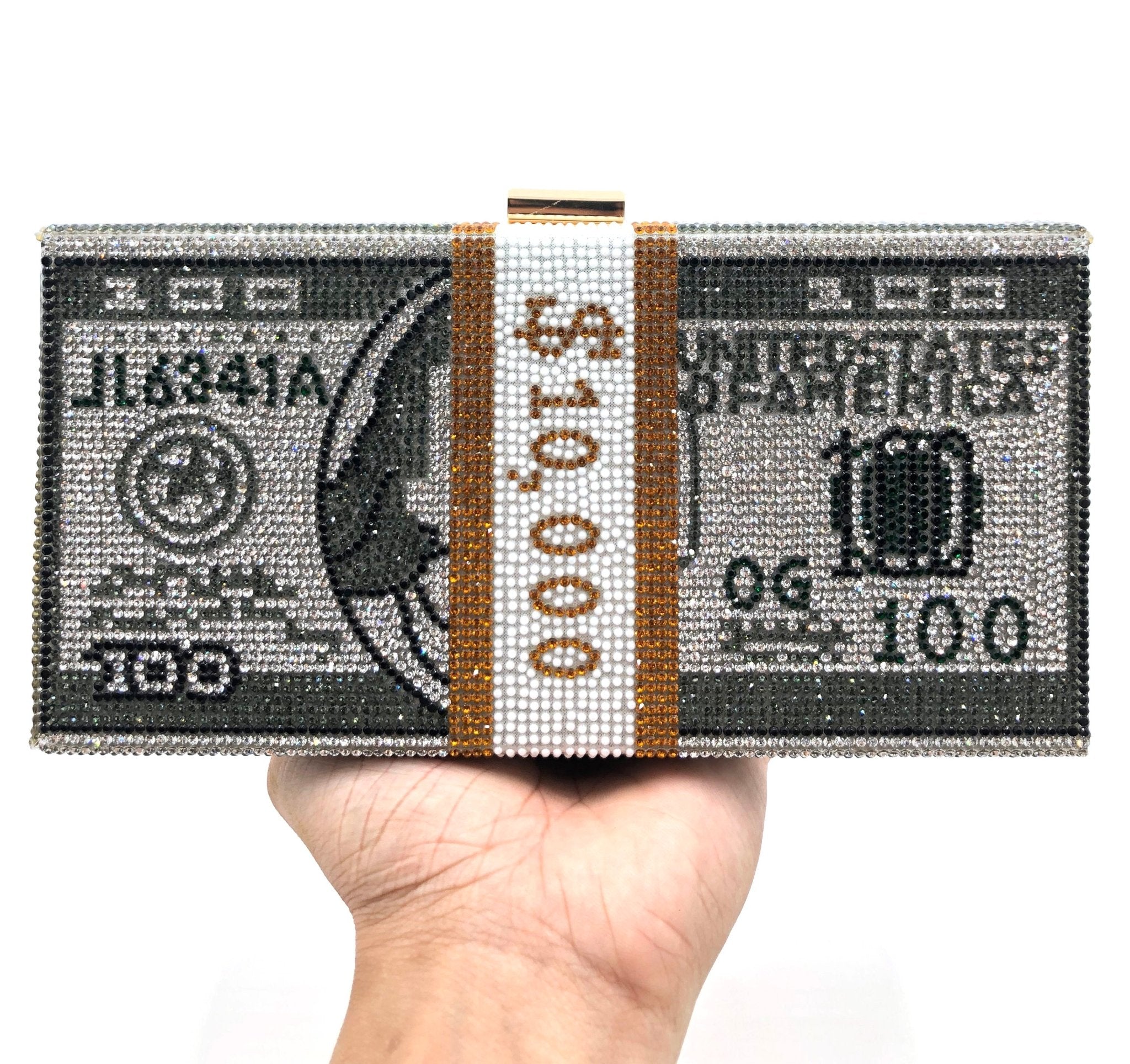 Dollar Print Clutch Messenger Bag for Stylish Fashion Statements Pink