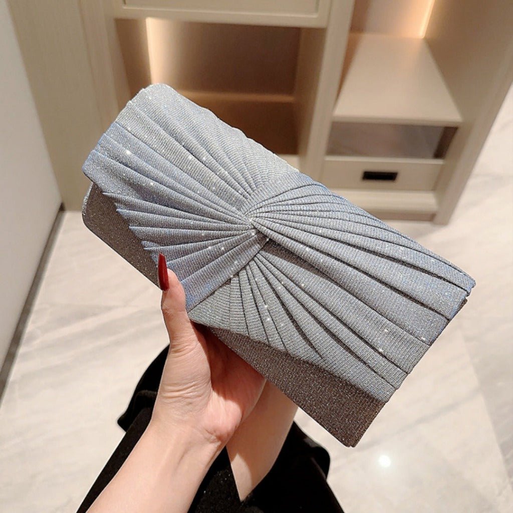Elegant Banquet Bag: Stylish Dinner Clutch for Evening Dresses Silver