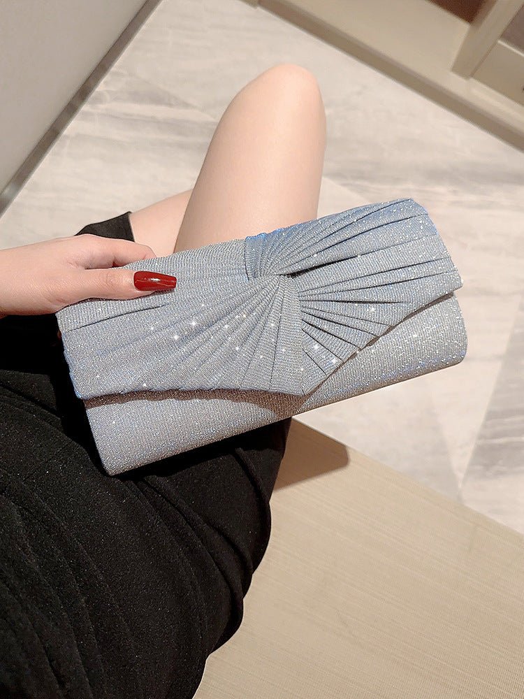 Elegant Banquet Bag: Stylish Dinner Clutch for Evening Dresses Silver