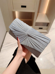 Elegant Banquet Bag: Stylish Dinner Clutch for Evening Dresses Silver