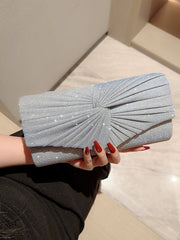 Elegant Banquet Bag: Stylish Dinner Clutch for Evening Dresses Silver