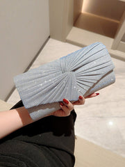 Elegant Banquet Bag: Stylish Dinner Clutch for Evening Dresses Silver