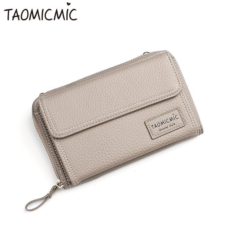 Elegant Clutch Shoulder Bag - Versatile and Stylish Design gray
