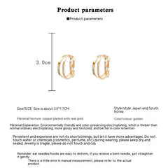 Elegant Ear Studs Earrings - Personality Minimalist Chic E2312 Gold
