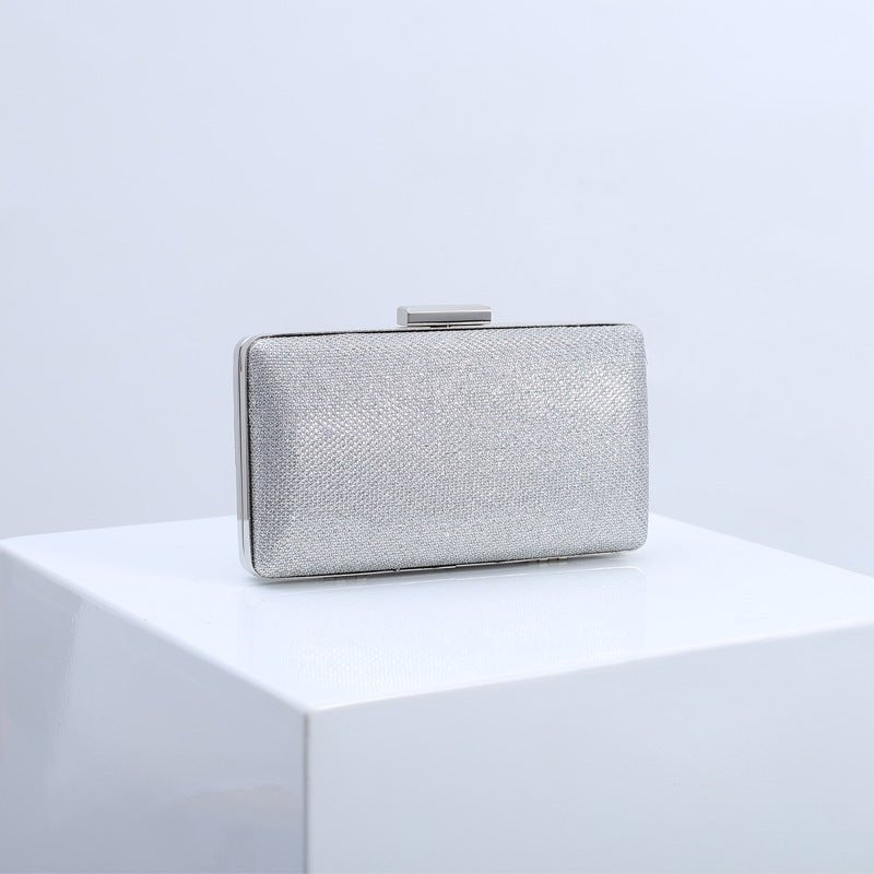 Elegant Evening Clutch for Formal Dresses Silver grey