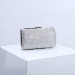 Elegant Evening Clutch for Formal Dresses Silver grey