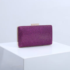 Elegant Evening Clutch for Formal Dresses Purple