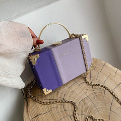 Elegant Handle Clutch Bag for Ladies - Perfect for Parties Purple