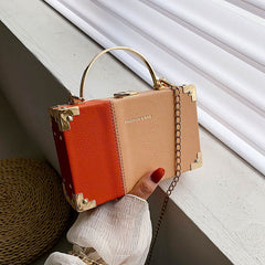 Elegant Handle Clutch Bag for Ladies - Perfect for Parties Orange