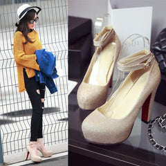 Elegant Ladies High Heels – Timeless Style for Every Occasion Golden