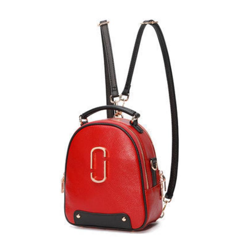 European - American Retro Clutch - Large - Capacity Shoulder Bag Red
