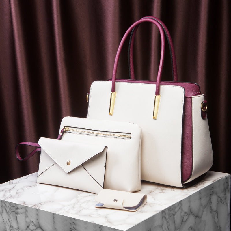 European Style Clutch Large Handbag White