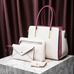 European Style Clutch Large Handbag White