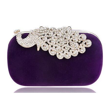 Evening dress clutch oval