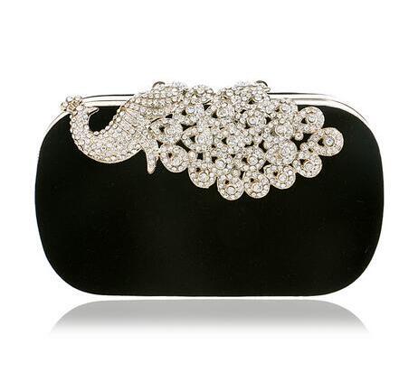 Evening dress clutch oval