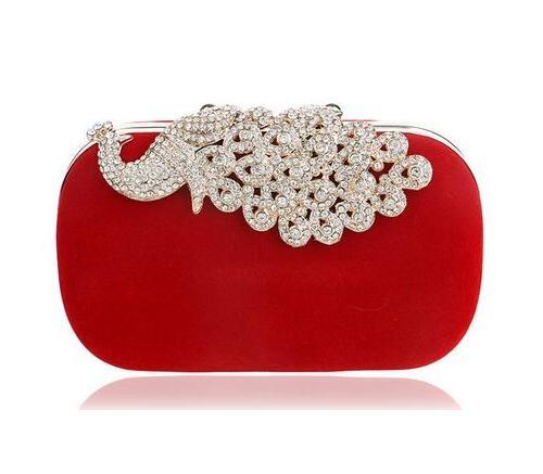Evening dress clutch oval