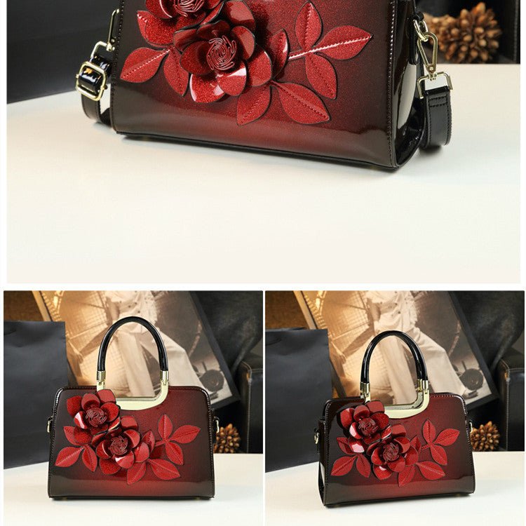 Fairy Flowers Hand Crossbody Bag with Everything Charm Gold