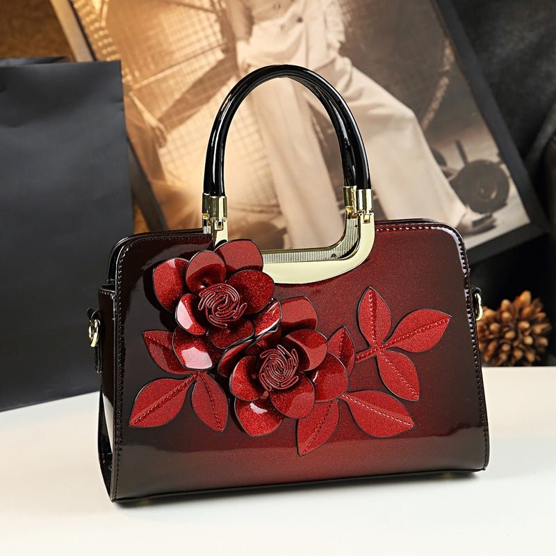 Fairy Flowers Hand Crossbody Bag with Everything Charm Green