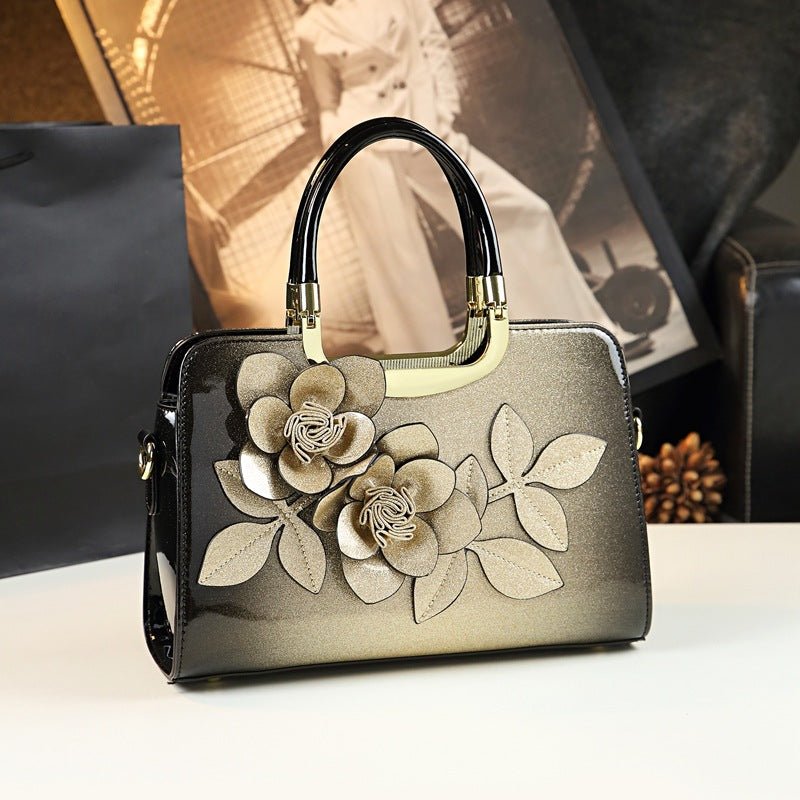Fairy Flowers Hand Crossbody Bag with Everything Charm Gold