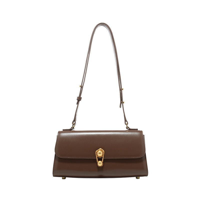 Fashion All Match Cross Body Leather Female Bag Brown