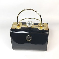 Fashion All - match Texture Middle - aged Ladies Leather Handbags Single Shoulder Bag Green