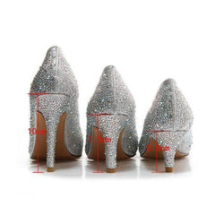 Fashion High Heels Crystal Slippers 5
