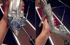 Fashion High Heels Crystal Slippers 5
