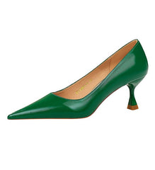 Fashion Pedicure Versatile High Heeled Shoes Green