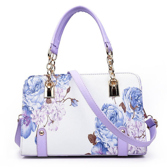 Fashion Printed Clutch Shoulder Bag for Women violet