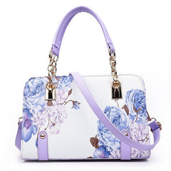 Fashion Printed Clutch Shoulder Bag for Women violet