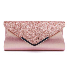Fashion PU Sequined Clutch Stylish Women's Bag 1Pink