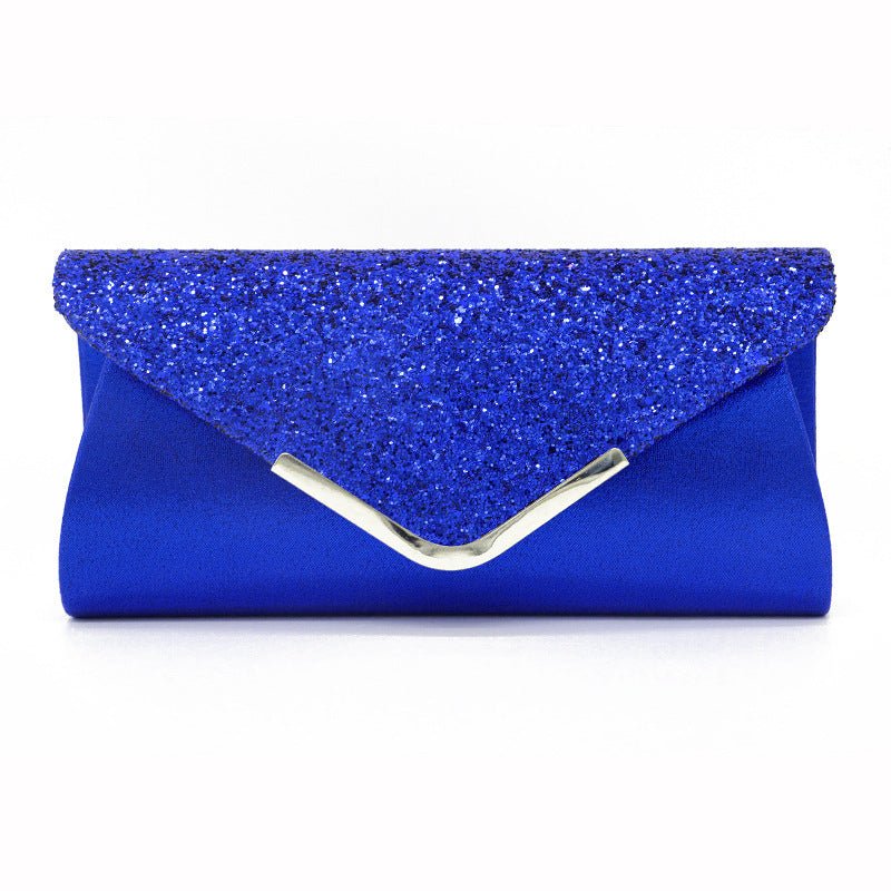 Fashion PU Sequined Clutch Stylish Women's Bag Blue