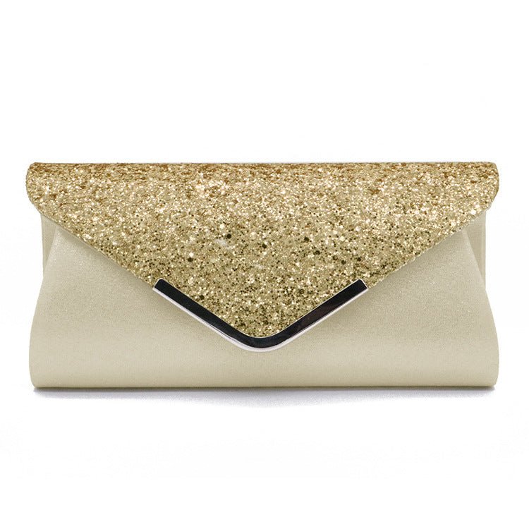 Fashion PU Sequined Clutch Stylish Women's Bag Gold