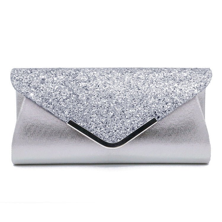 Fashion PU Sequined Clutch Stylish Women's Bag Silver